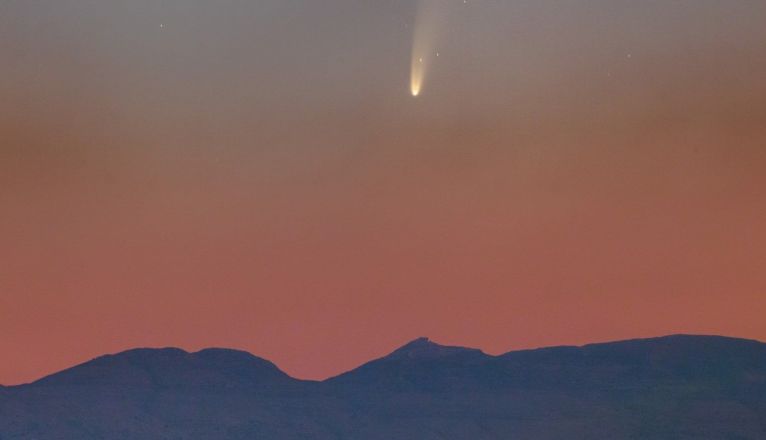Comet visible from Lanzarote