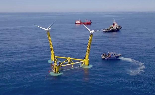 Floatin Wind Farms in Canary Islands