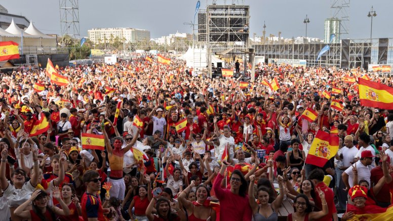 Lanzarote celebrates the world cup win