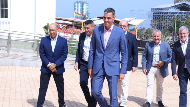 President arrives in Lanzarote